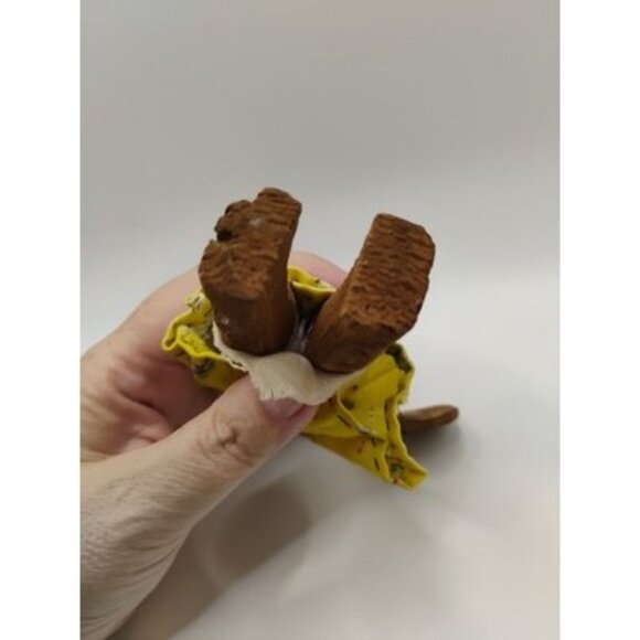 ANTIQUE VTG WOOD CARVED FOLK ART DOLL PRIMITIVE 6" - Picture 9 of 16